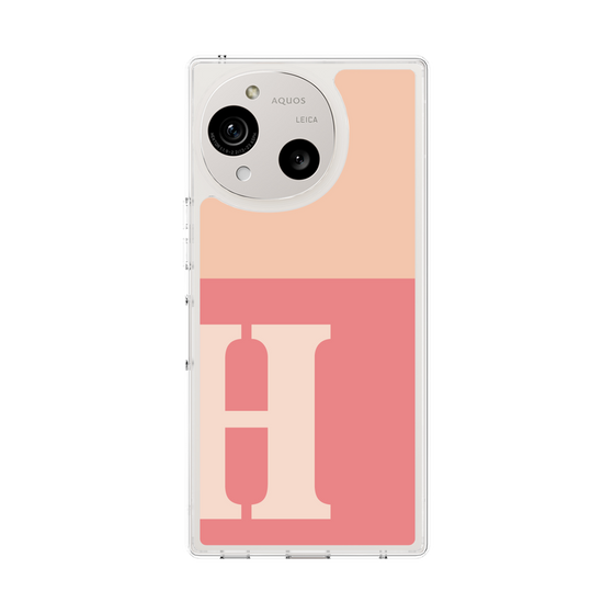 Slim Protection Case［ Original - initial two tone - H pink ］