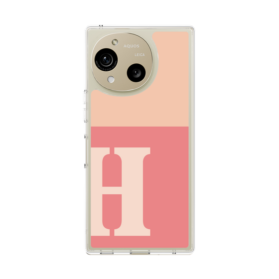 Slim Protection Case［ Original - initial two tone - H pink ］