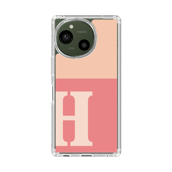 Slim Protection Case［ Original - initial two tone - H pink ］