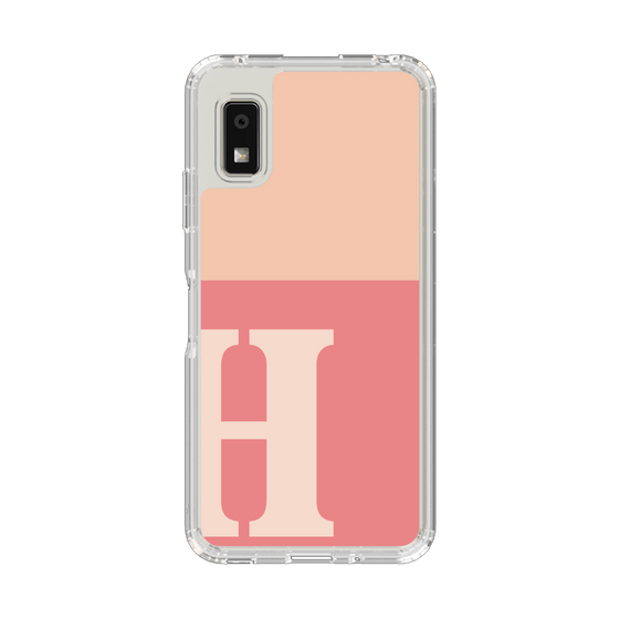 Slim Protection Case［ Original - initial two tone - H pink ］