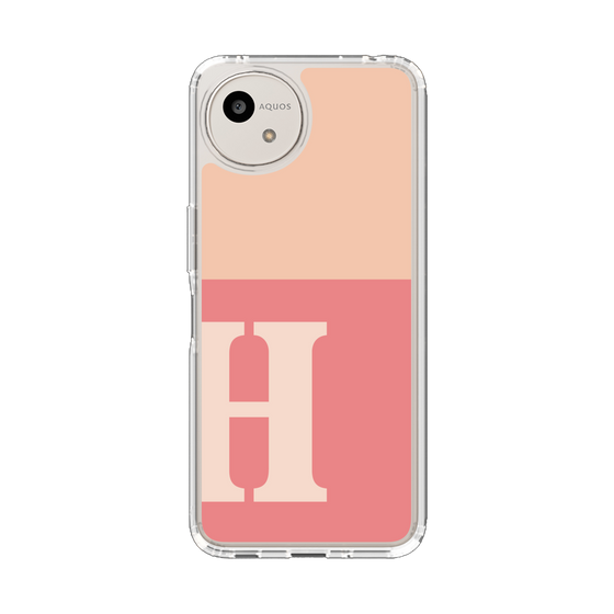 Slim Protection Case［ Original - initial two tone - H pink ］