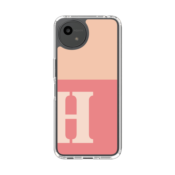 Slim Protection Case［ Original - initial two tone - H pink ］
