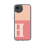 Slim Protection Case［ Original - initial two tone - H pink ］