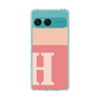 Slim Protection Case［ Original - initial two tone - H pink ］