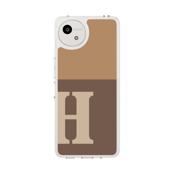 Slim Protection Case［ Original - initial two tone - H brown ］