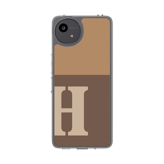 Slim Protection Case［ Original - initial two tone - H brown ］