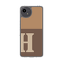 Slim Protection Case［ Original - initial two tone - H brown ］