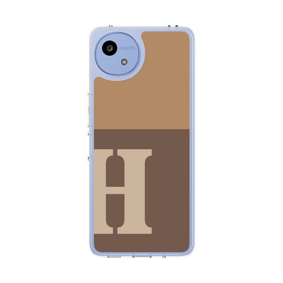 Slim Protection Case［ Original - initial two tone - H brown ］