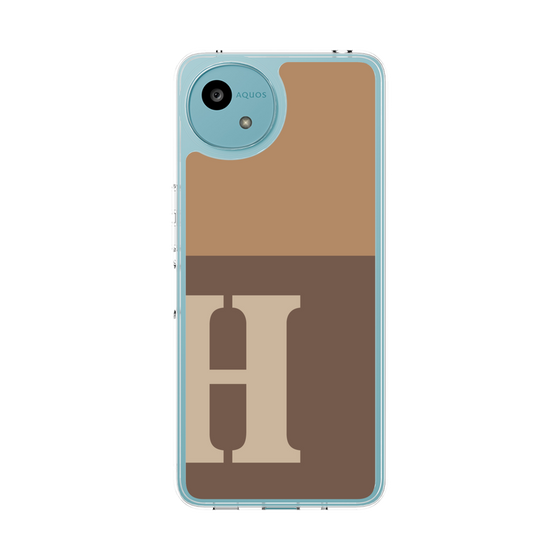 Slim Protection Case［ Original - initial two tone - H brown ］