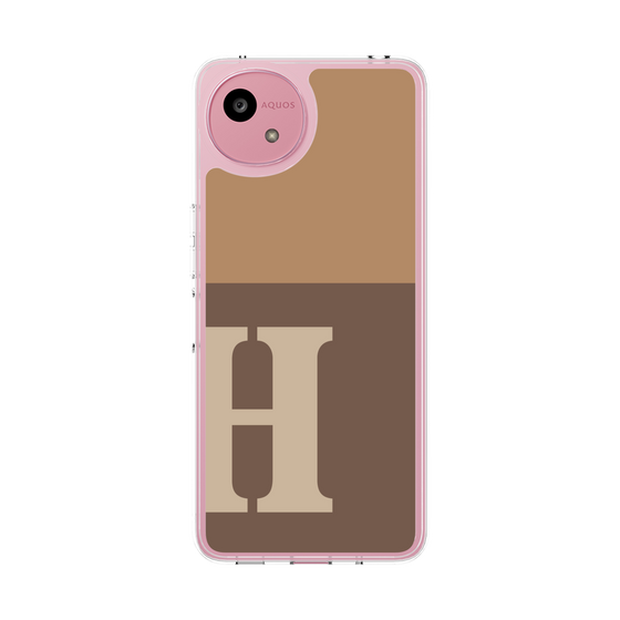 Slim Protection Case［ Original - initial two tone - H brown ］