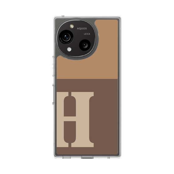 Slim Protection Case［ Original - initial two tone - H brown ］