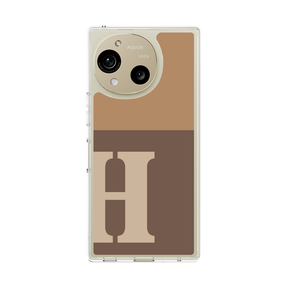 Slim Protection Case［ Original - initial two tone - H brown ］