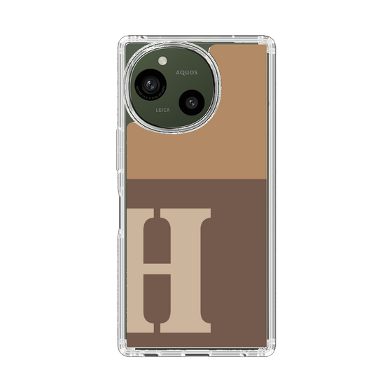 Slim Protection Case［ Original - initial two tone - H brown ］