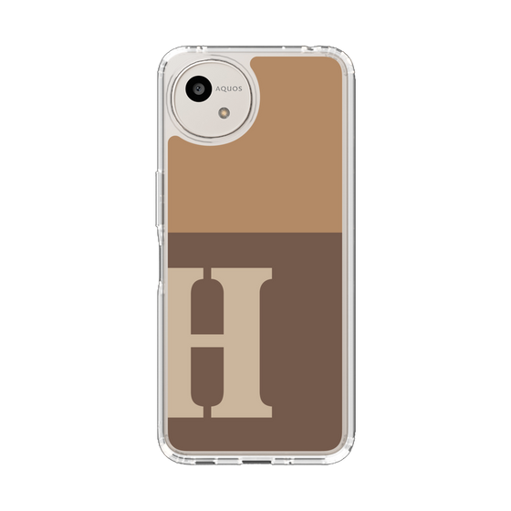 Slim Protection Case［ Original - initial two tone - H brown ］