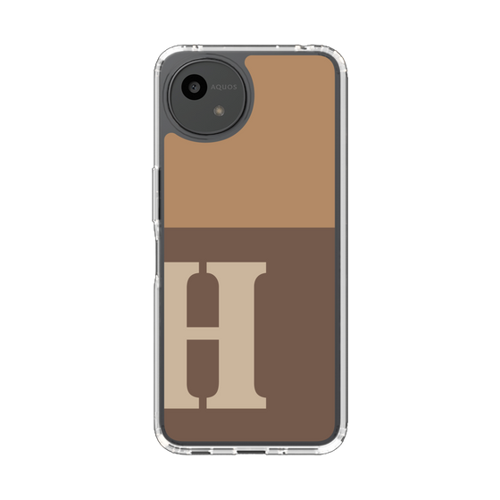 Slim Protection Case［ Original - initial two tone - H brown ］