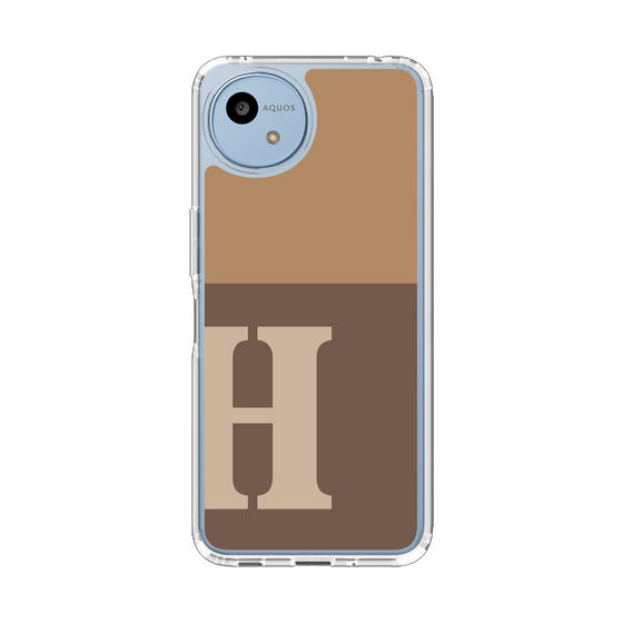 Slim Protection Case［ Original - initial two tone - H brown ］