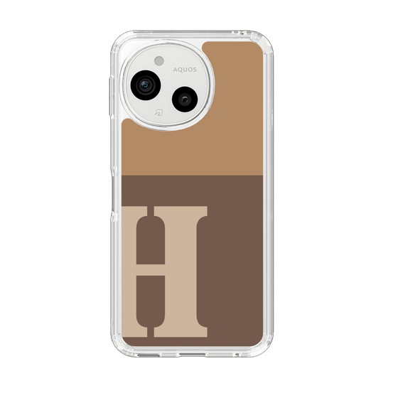 Slim Protection Case［ Original - initial two tone - H brown ］