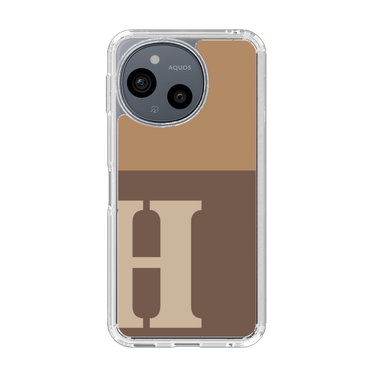 Slim Protection Case［ Original - initial two tone - H brown ］