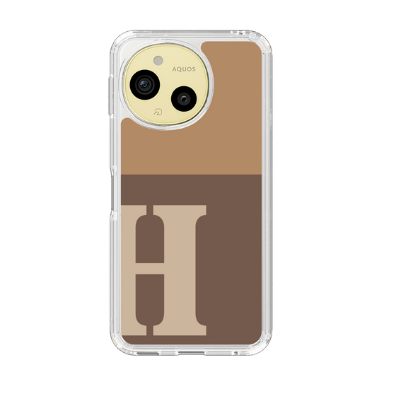 Slim Protection Case［ Original - initial two tone - H brown ］
