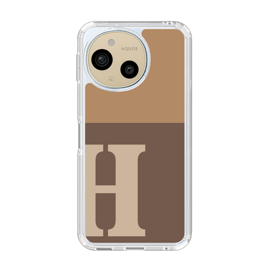 Slim Protection Case［ Original - initial two tone - H brown ］