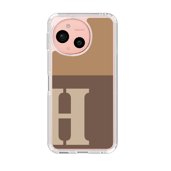 Slim Protection Case［ Original - initial two tone - H brown ］