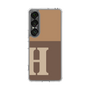 Slim Protection Case［ Original - initial two tone - H brown ］