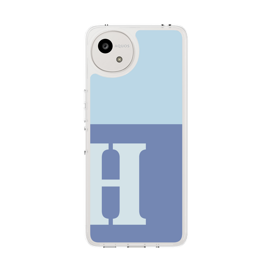Slim Protection Case［ Original - initial two tone - H blue ］