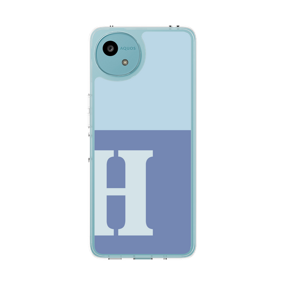 Slim Protection Case［ Original - initial two tone - H blue ］