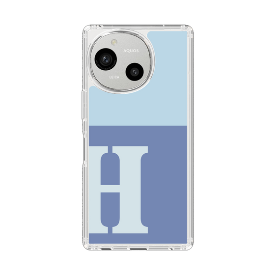 Slim Protection Case［ Original - initial two tone - H blue ］