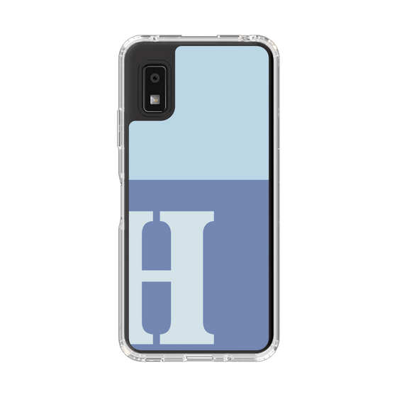 Slim Protection Case［ Original - initial two tone - H blue ］