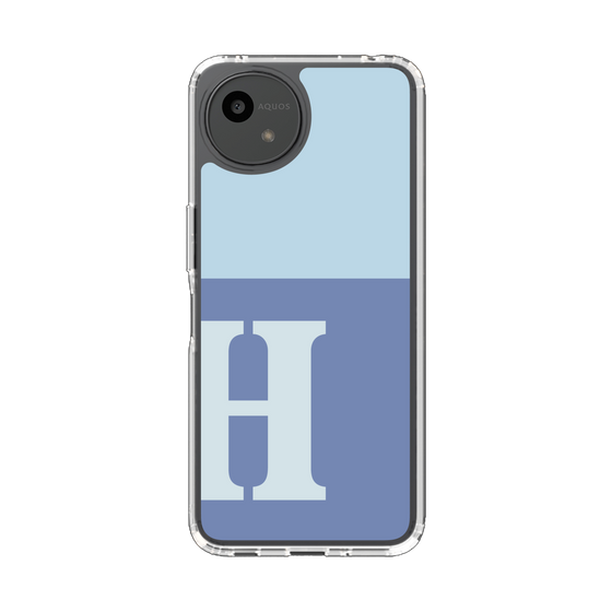 Slim Protection Case［ Original - initial two tone - H blue ］
