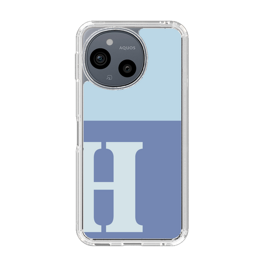 Slim Protection Case［ Original - initial two tone - H blue ］