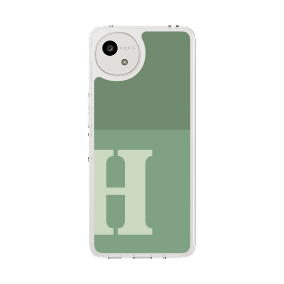 Slim Protection Case［ Original - initial two tone - H green ］