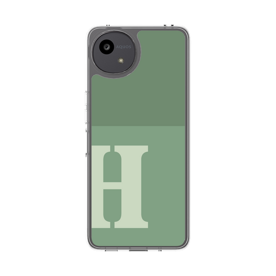 Slim Protection Case［ Original - initial two tone - H green ］