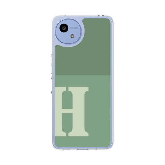 Slim Protection Case［ Original - initial two tone - H green ］