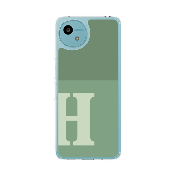 Slim Protection Case［ Original - initial two tone - H green ］