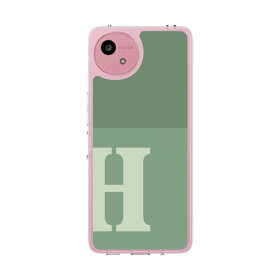 Slim Protection Case［ Original - initial two tone - H green ］