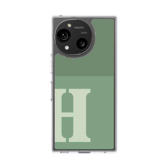 Slim Protection Case［ Original - initial two tone - H green ］