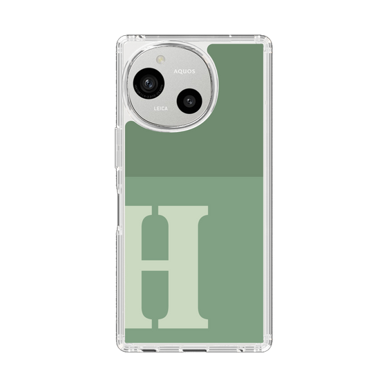 Slim Protection Case［ Original - initial two tone - H green ］