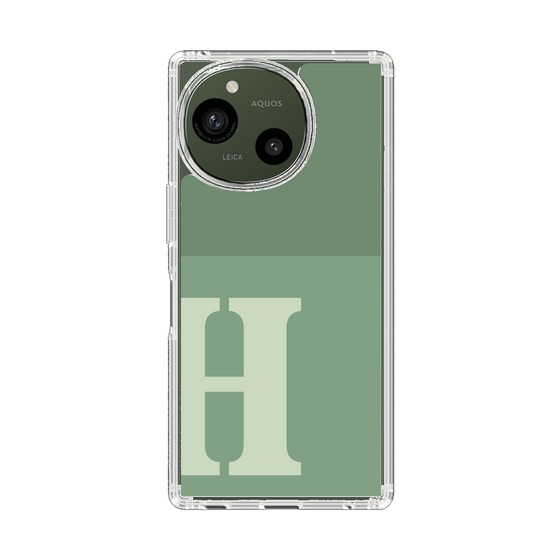 Slim Protection Case［ Original - initial two tone - H green ］