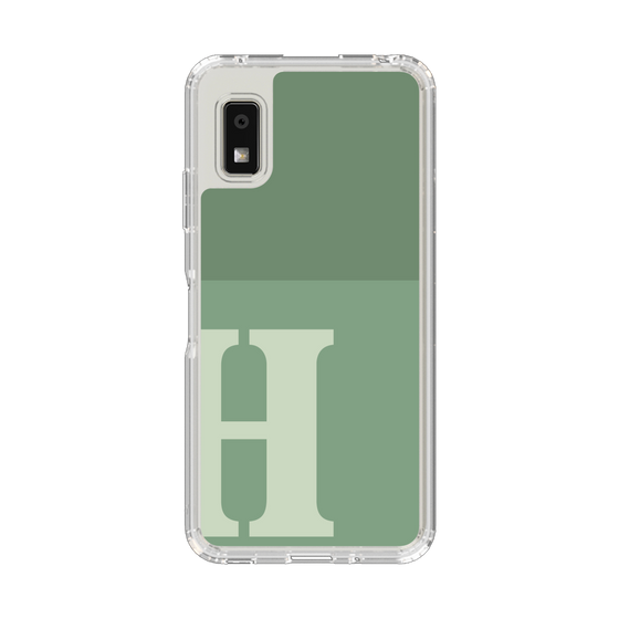 Slim Protection Case［ Original - initial two tone - H green ］