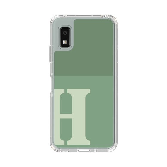 Slim Protection Case［ Original - initial two tone - H green ］