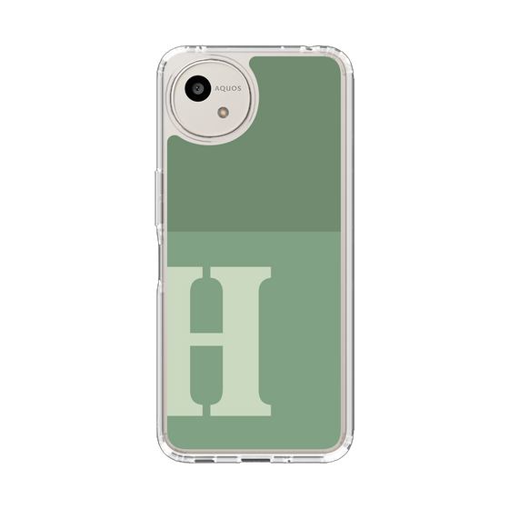 Slim Protection Case［ Original - initial two tone - H green ］
