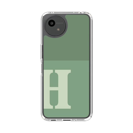 Slim Protection Case［ Original - initial two tone - H green ］