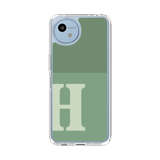Slim Protection Case［ Original - initial two tone - H green ］