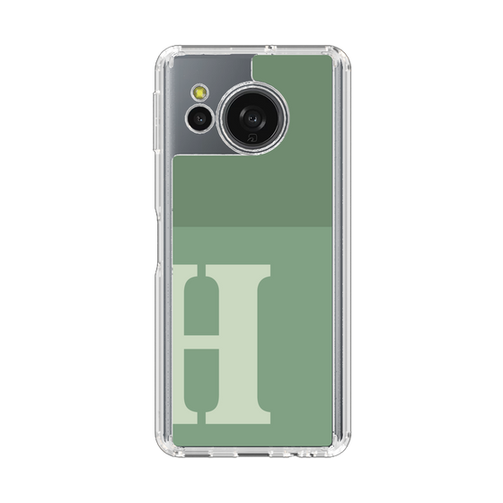 Slim Protection Case［ Original - initial two tone - H green ］