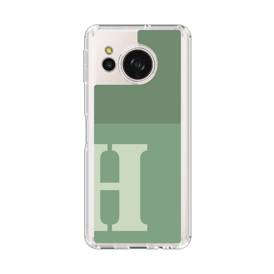 Slim Protection Case［ Original - initial two tone - H green ］