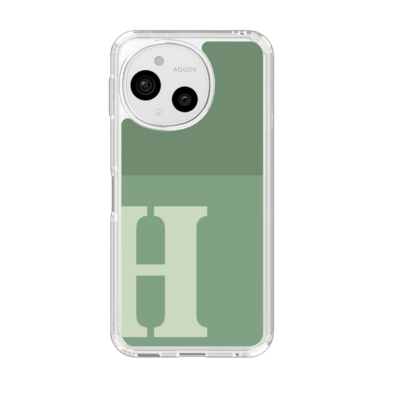 Slim Protection Case［ Original - initial two tone - H green ］