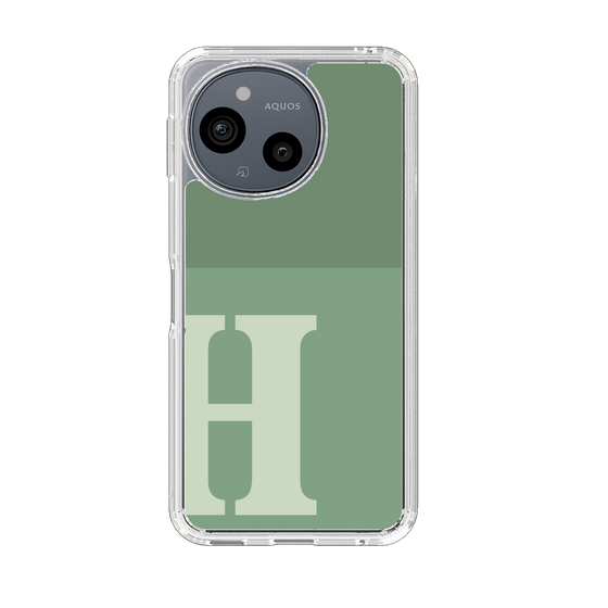 Slim Protection Case［ Original - initial two tone - H green ］