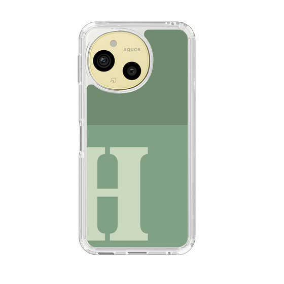 Slim Protection Case［ Original - initial two tone - H green ］